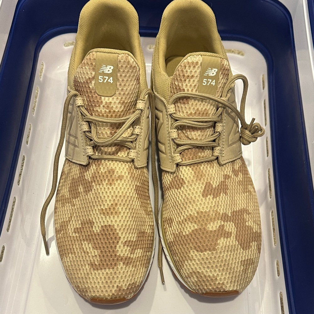 New Balance 574 Camo Sneakers. Size 13.